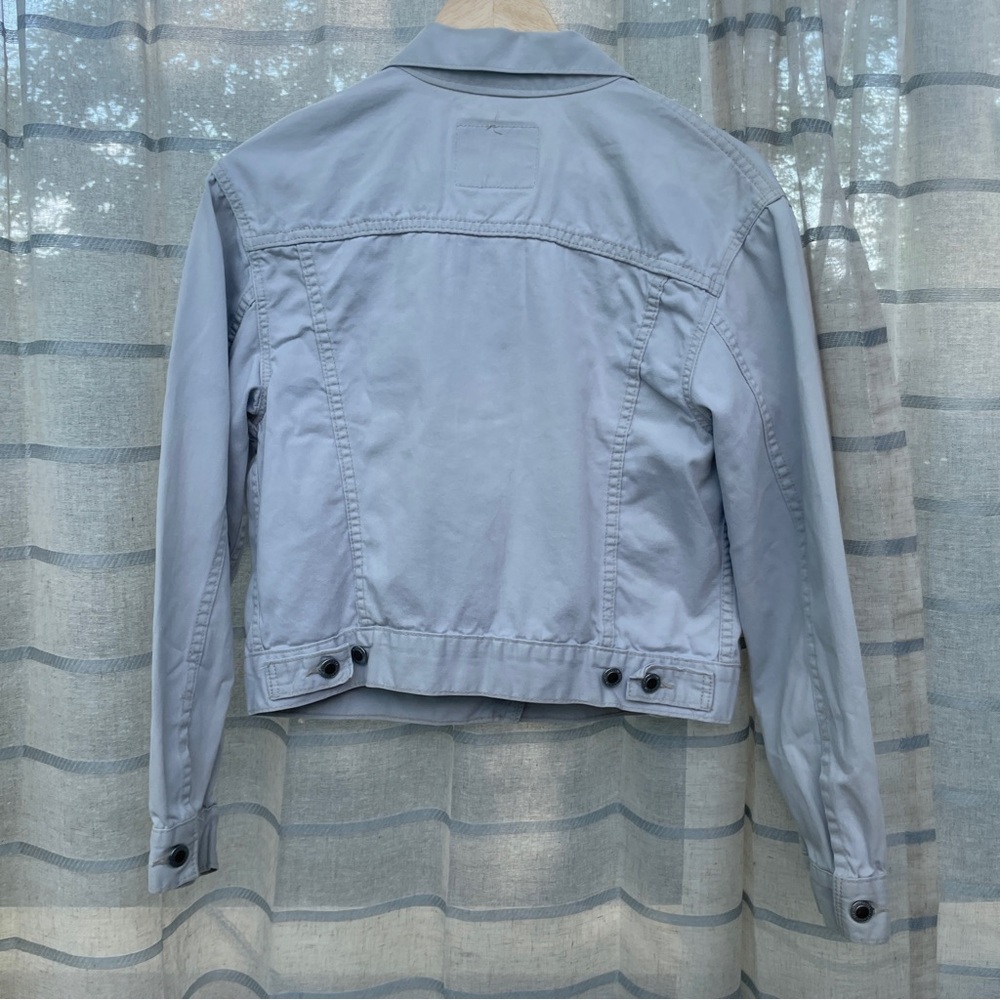 Vintage 90's Levi Silver Tab White Denim Trucker … - image 8